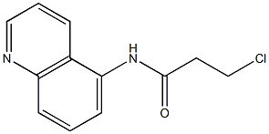 3-chloro-N-(quinolin-5-yl)propanamide Struktur