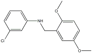 3-chloro-N-[(2,5-dimethoxyphenyl)methyl]aniline Struktur