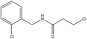 3-chloro-N-[(2-chlorophenyl)methyl]propanamide Struktur