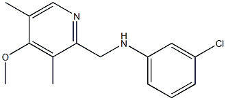 3-chloro-N-[(4-methoxy-3,5-dimethylpyridin-2-yl)methyl]aniline Struktur