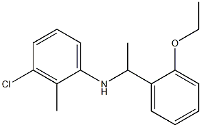 3-chloro-N-[1-(2-ethoxyphenyl)ethyl]-2-methylaniline Struktur