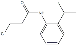 3-chloro-N-[2-(propan-2-yl)phenyl]propanamide Struktur