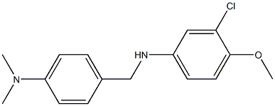 3-chloro-N-{[4-(dimethylamino)phenyl]methyl}-4-methoxyaniline Struktur