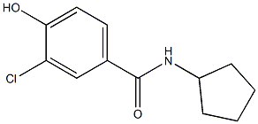 3-chloro-N-cyclopentyl-4-hydroxybenzamide Struktur