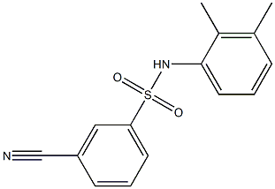 3-cyano-N-(2,3-dimethylphenyl)benzenesulfonamide Struktur