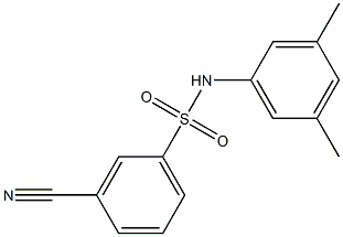 3-cyano-N-(3,5-dimethylphenyl)benzene-1-sulfonamide Struktur