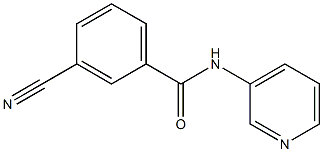 3-cyano-N-pyridin-3-ylbenzamide Struktur