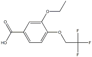 3-ethoxy-4-(2,2,2-trifluoroethoxy)benzoic acid Struktur