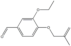 3-ethoxy-4-[(2-methylprop-2-enyl)oxy]benzaldehyde Struktur