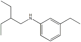 3-ethyl-N-(2-ethylbutyl)aniline Struktur