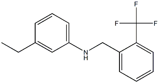 3-ethyl-N-{[2-(trifluoromethyl)phenyl]methyl}aniline Struktur