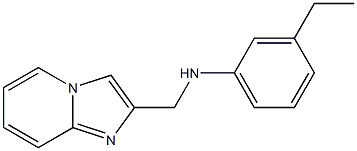 3-ethyl-N-{imidazo[1,2-a]pyridin-2-ylmethyl}aniline Struktur