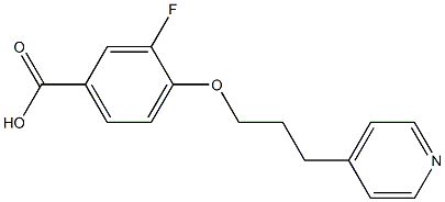 3-fluoro-4-[3-(pyridin-4-yl)propoxy]benzoic acid Struktur