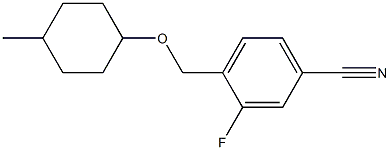 3-fluoro-4-{[(4-methylcyclohexyl)oxy]methyl}benzonitrile Struktur