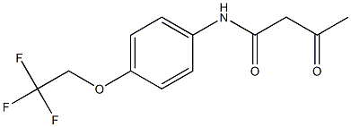 3-oxo-N-[4-(2,2,2-trifluoroethoxy)phenyl]butanamide Struktur