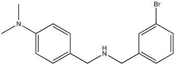 4-({[(3-bromophenyl)methyl]amino}methyl)-N,N-dimethylaniline Struktur