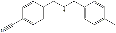 4-({[(4-methylphenyl)methyl]amino}methyl)benzonitrile Struktur