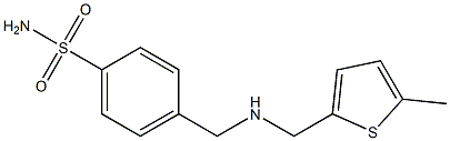 4-({[(5-methylthiophen-2-yl)methyl]amino}methyl)benzene-1-sulfonamide Struktur