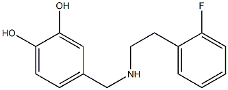 4-({[2-(2-fluorophenyl)ethyl]amino}methyl)benzene-1,2-diol Struktur