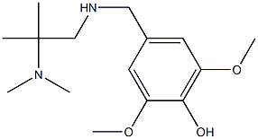 4-({[2-(dimethylamino)-2-methylpropyl]amino}methyl)-2,6-dimethoxyphenol Struktur