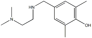 4-({[2-(dimethylamino)ethyl]amino}methyl)-2,6-dimethylphenol Struktur