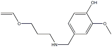 4-({[3-(ethenyloxy)propyl]amino}methyl)-2-methoxyphenol Struktur