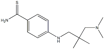 4-({2-[(dimethylamino)methyl]-2-methylpropyl}amino)benzene-1-carbothioamide Struktur