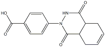 4-(1,4-dioxo-3,4,4a,5,8,8a-hexahydrophthalazin-2(1H)-yl)benzoic acid Struktur