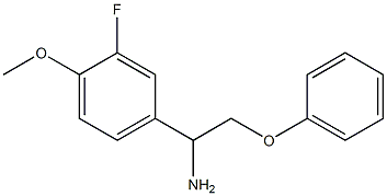 4-(1-amino-2-phenoxyethyl)-2-fluoro-1-methoxybenzene Struktur