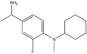 4-(1-aminoethyl)-N-cyclohexyl-2-fluoro-N-methylaniline Struktur