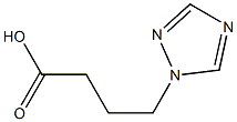 4-(1H-1,2,4-triazol-1-yl)butanoic acid Struktur