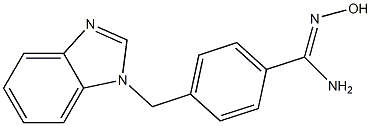 4-(1H-benzimidazol-1-ylmethyl)-N'-hydroxybenzenecarboximidamide Struktur