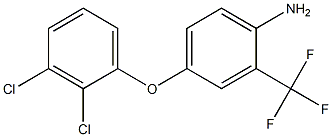 4-(2,3-dichlorophenoxy)-2-(trifluoromethyl)aniline Struktur