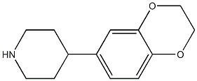 4-(2,3-dihydro-1,4-benzodioxin-6-yl)piperidine Struktur