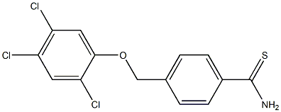 4-(2,4,5-trichlorophenoxymethyl)benzene-1-carbothioamide Struktur