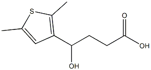 4-(2,5-dimethylthiophen-3-yl)-4-hydroxybutanoic acid Struktur