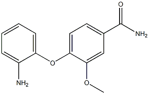 4-(2-aminophenoxy)-3-methoxybenzamide Struktur