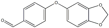 4-(2H-1,3-benzodioxol-5-yloxy)benzaldehyde Struktur