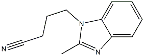 4-(2-methyl-1H-benzimidazol-1-yl)butanenitrile Struktur