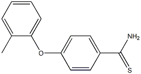 4-(2-methylphenoxy)benzene-1-carbothioamide Struktur