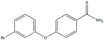 4-(3-bromophenoxy)benzene-1-carbothioamide Struktur