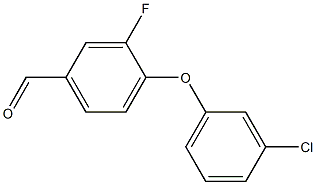 4-(3-chlorophenoxy)-3-fluorobenzaldehyde Struktur