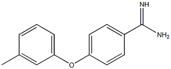 4-(3-methylphenoxy)benzene-1-carboximidamide Struktur