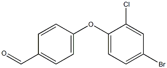 4-(4-bromo-2-chlorophenoxy)benzaldehyde Struktur