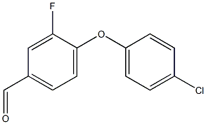 4-(4-chlorophenoxy)-3-fluorobenzaldehyde Struktur