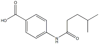 4-(4-methylpentanamido)benzoic acid Struktur