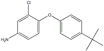 4-(4-tert-butylphenoxy)-3-chloroaniline Struktur