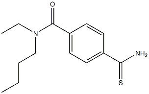 4-(aminocarbonothioyl)-N-butyl-N-ethylbenzamide Struktur