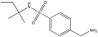 4-(aminomethyl)-N-(1,1-dimethylpropyl)benzenesulfonamide Struktur