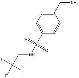 4-(aminomethyl)-N-(2,2,2-trifluoroethyl)benzenesulfonamide Struktur